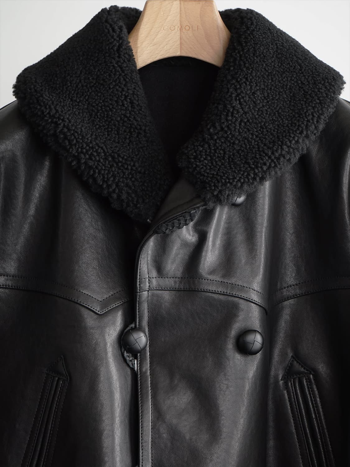 25AW 코모리(COMOLI) 램레더 캐나디안 코트 상품이미지5