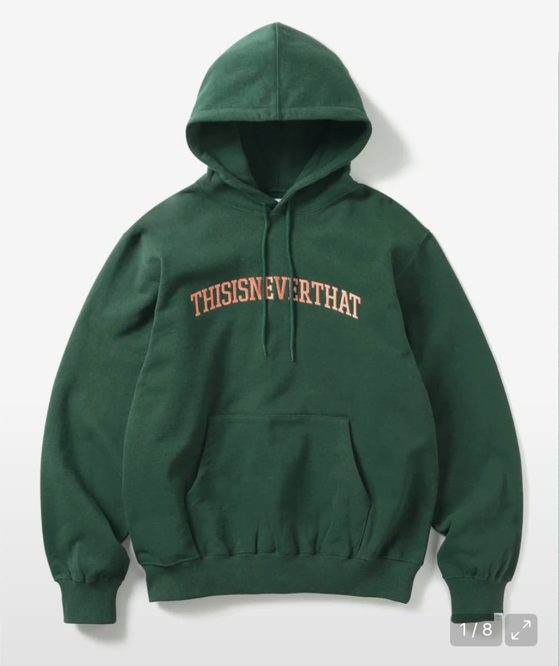 (블랙, 그린) 디스이즈네버댓 자수 기모 후드티 상품이미지1