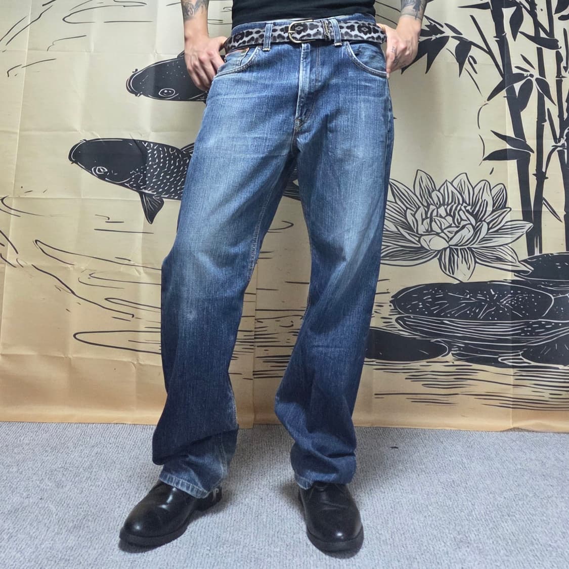 Edwin in Japan 가죽패치 빈티지 데님팬츠 상품이미지5