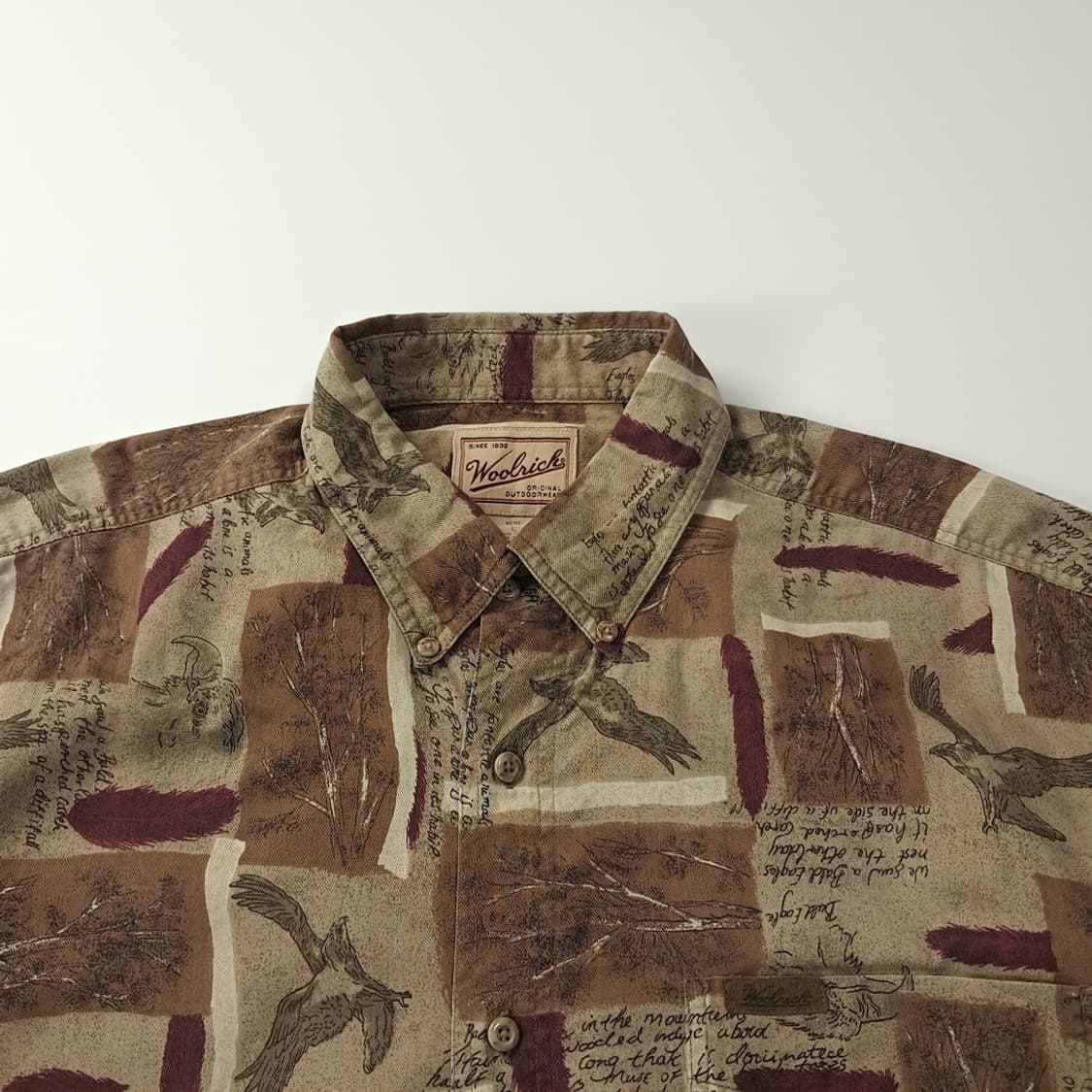 CK432 L 울리치 90s 이글프린트 베이지 셔츠 남방 상품이미지2