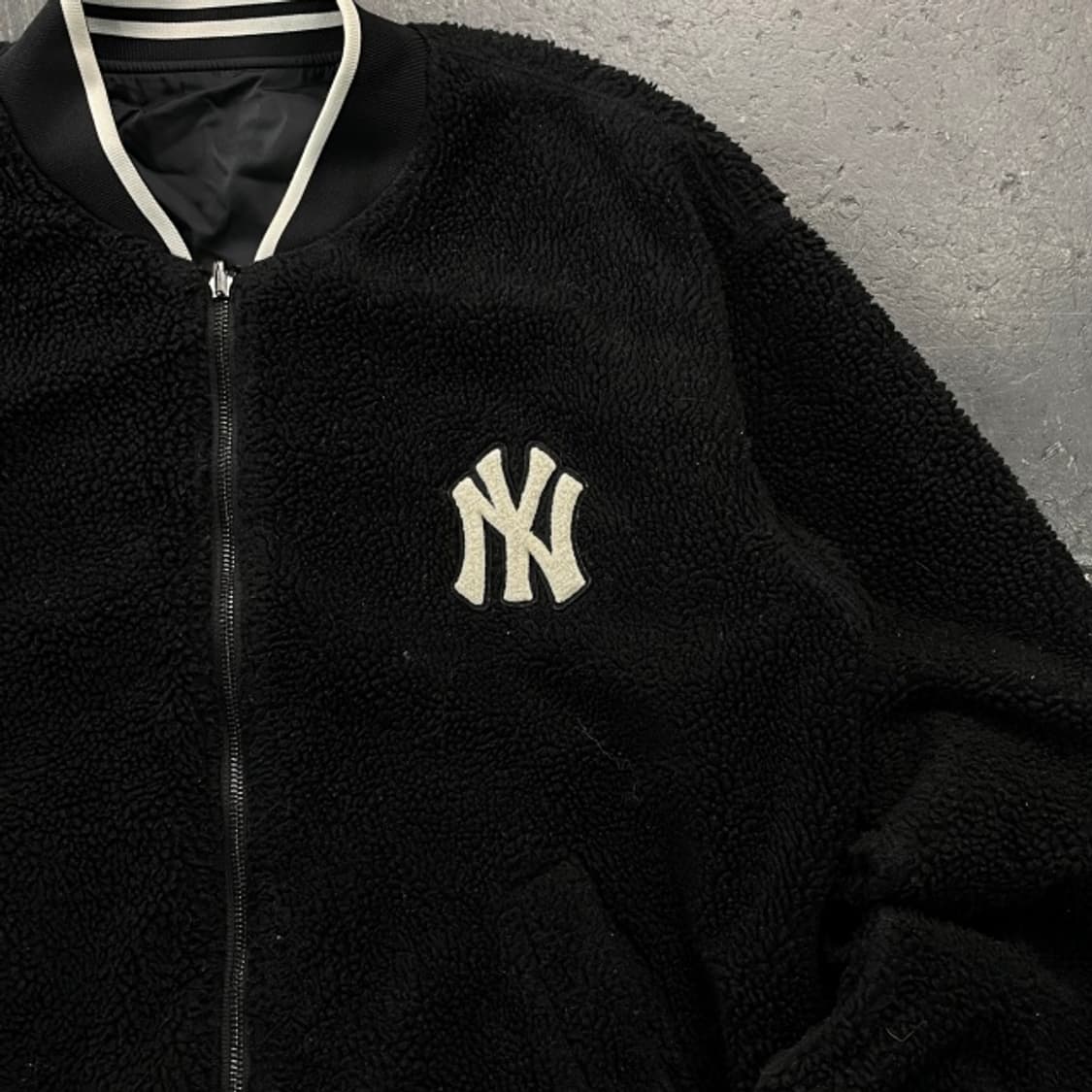 100 MLB 뉴욕 양키즈 리버서블 후리스 자켓  상품이미지2