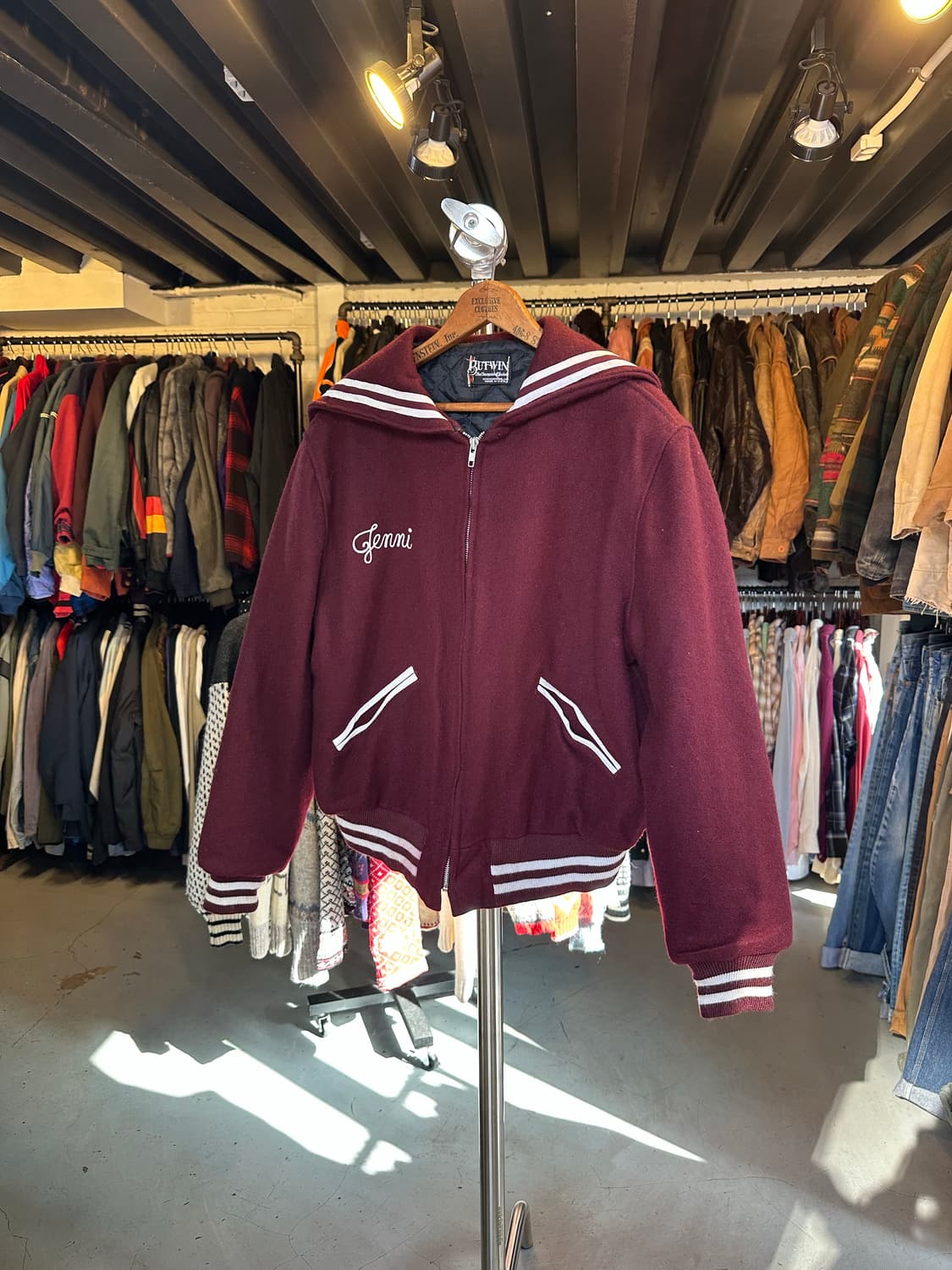 90s Butwin 바시티 레터맨 자켓 made in usa 상품이미지1