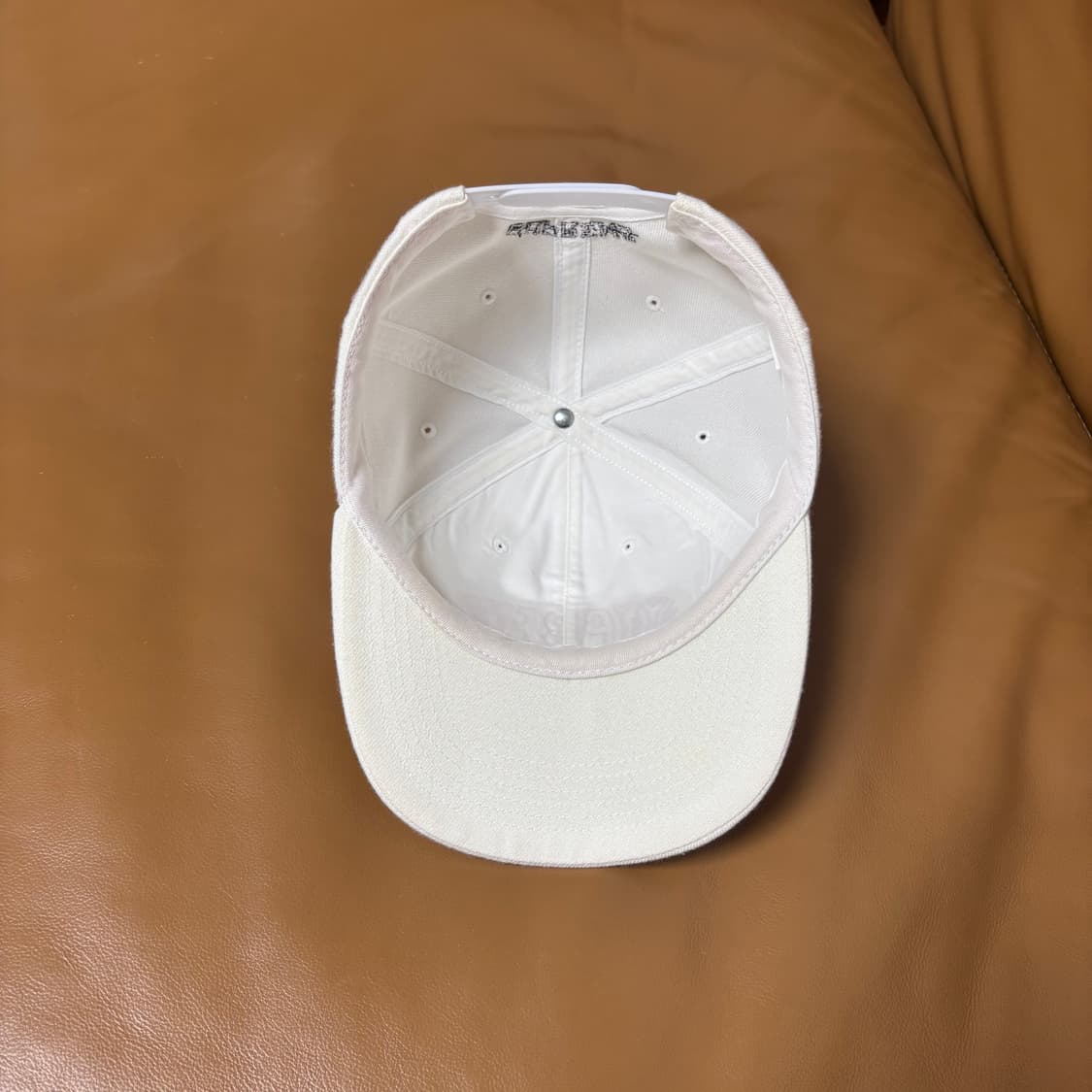 Supreme 슈프림 6패널 볼캡 모자 (Warp Logo White) 상품이미지6