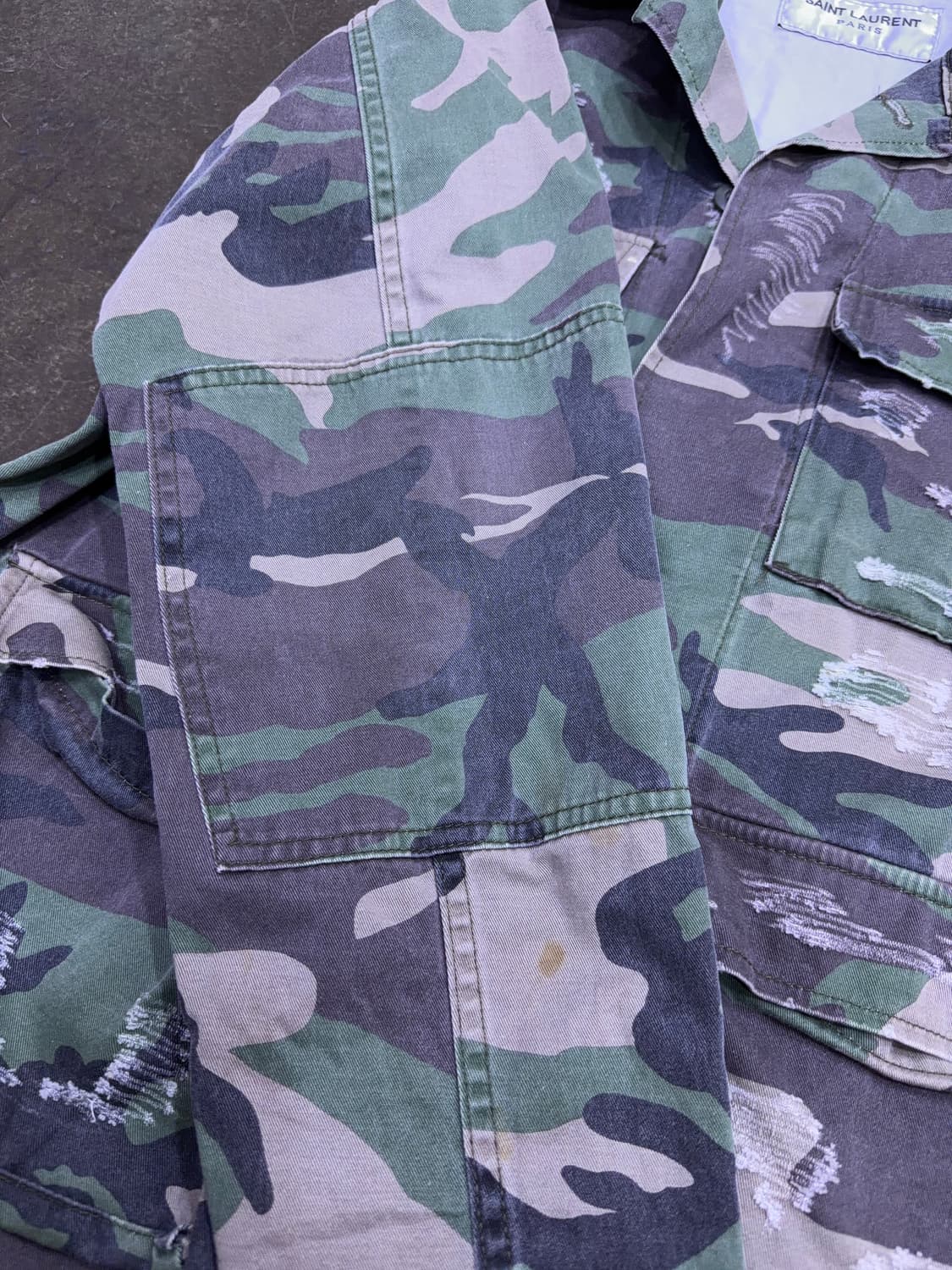 밀리터리 카모 BDU 빈티지 워크자켓 야상 M 상품이미지5