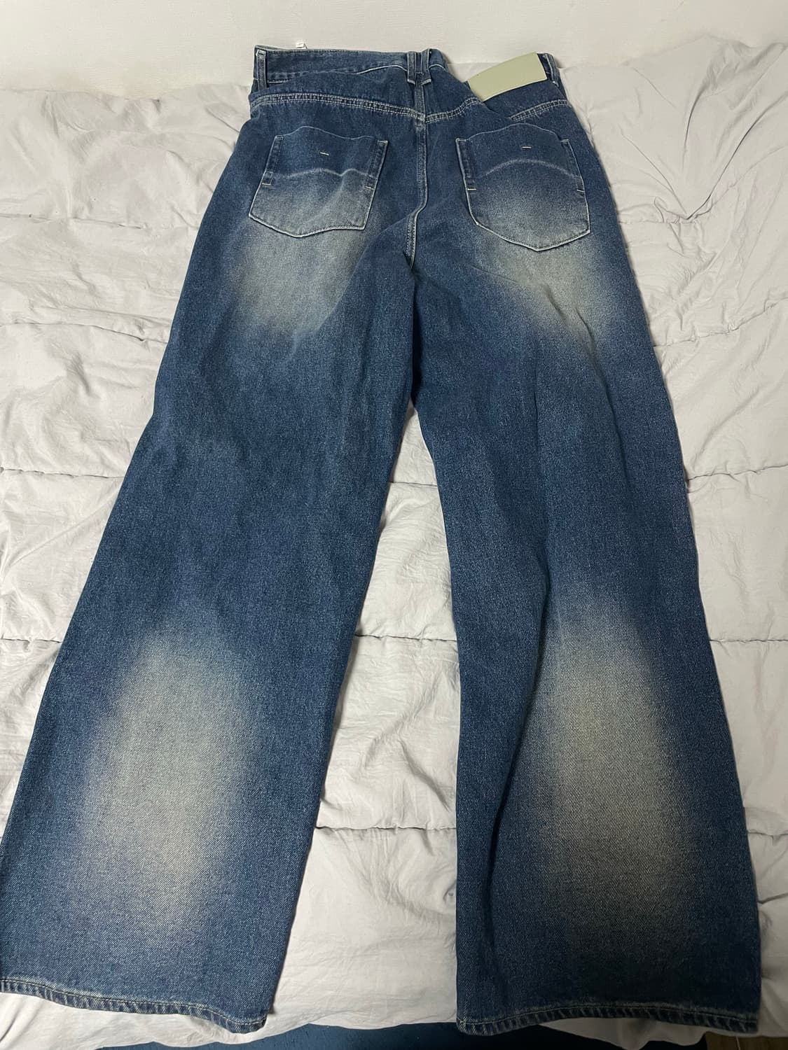 세터 브루클린 뉴트로 와이드 워시드 데님 팬츠 XL 상품이미지5