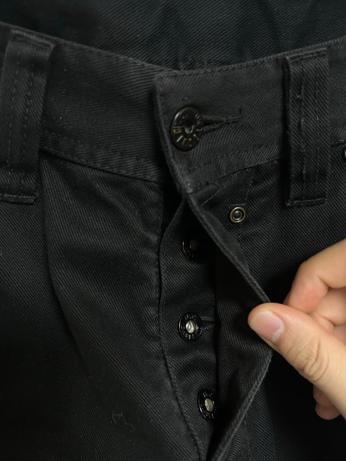 디젤 스컬 자수 블랙진 상품이미지7