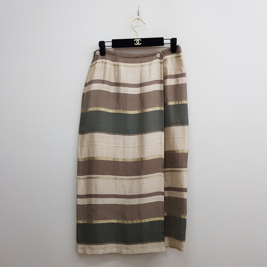 막스마라 스트라이프 랩 스커트 70-96사이즈 (택달린 새제품) 상품이미지1