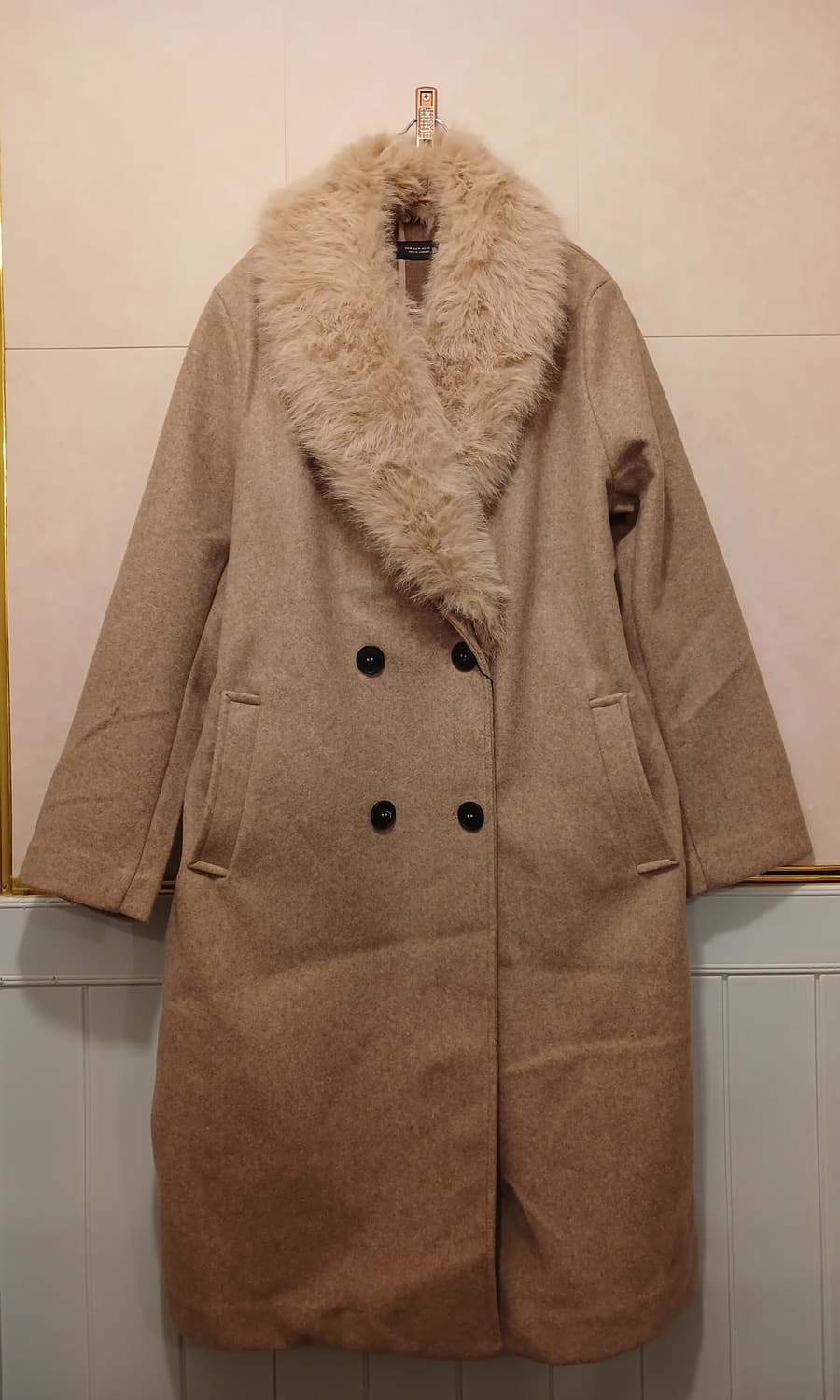 자라 정품 여성 퍼 롱코트 M 사이즈 상품이미지1