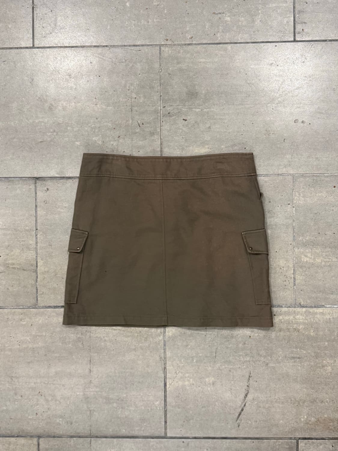 Vintage 카키색 스커트 상품이미지5
