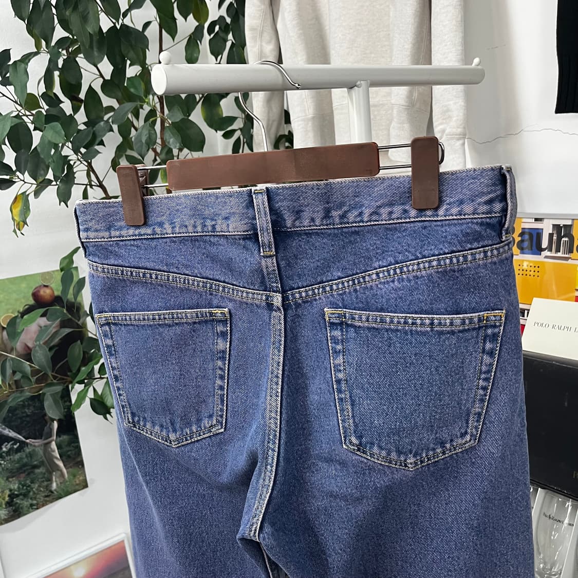 발렌시아가 핑크 중청 데님팬츠 32 상품이미지6