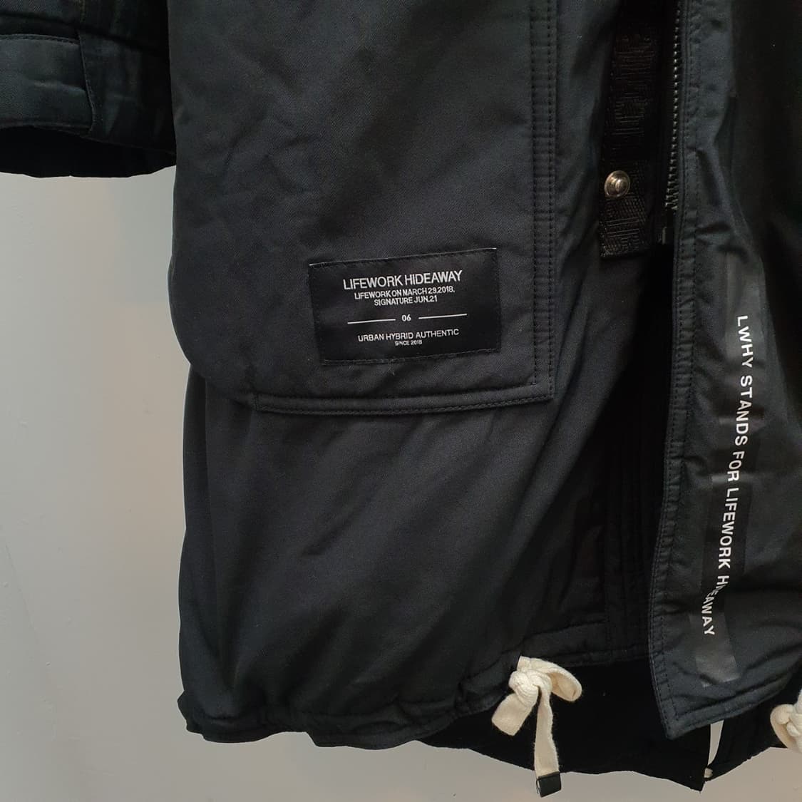 라이프워크 롱 패딩 점퍼 블랙  상품이미지4