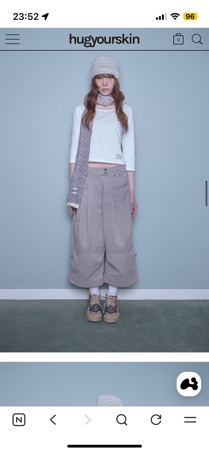 허그유어스킨 카프리 팬츠 핑크 s 새상품 상품이미지1