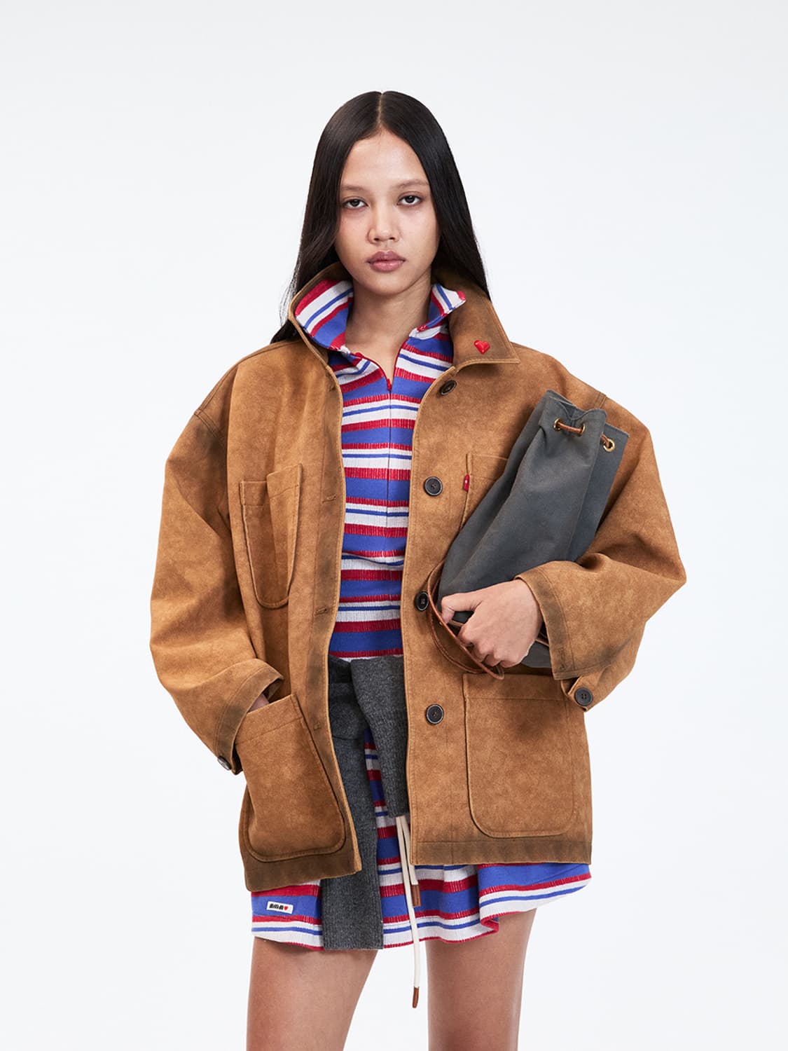 MMM JEANS 스웨이드 자켓 상품이미지1