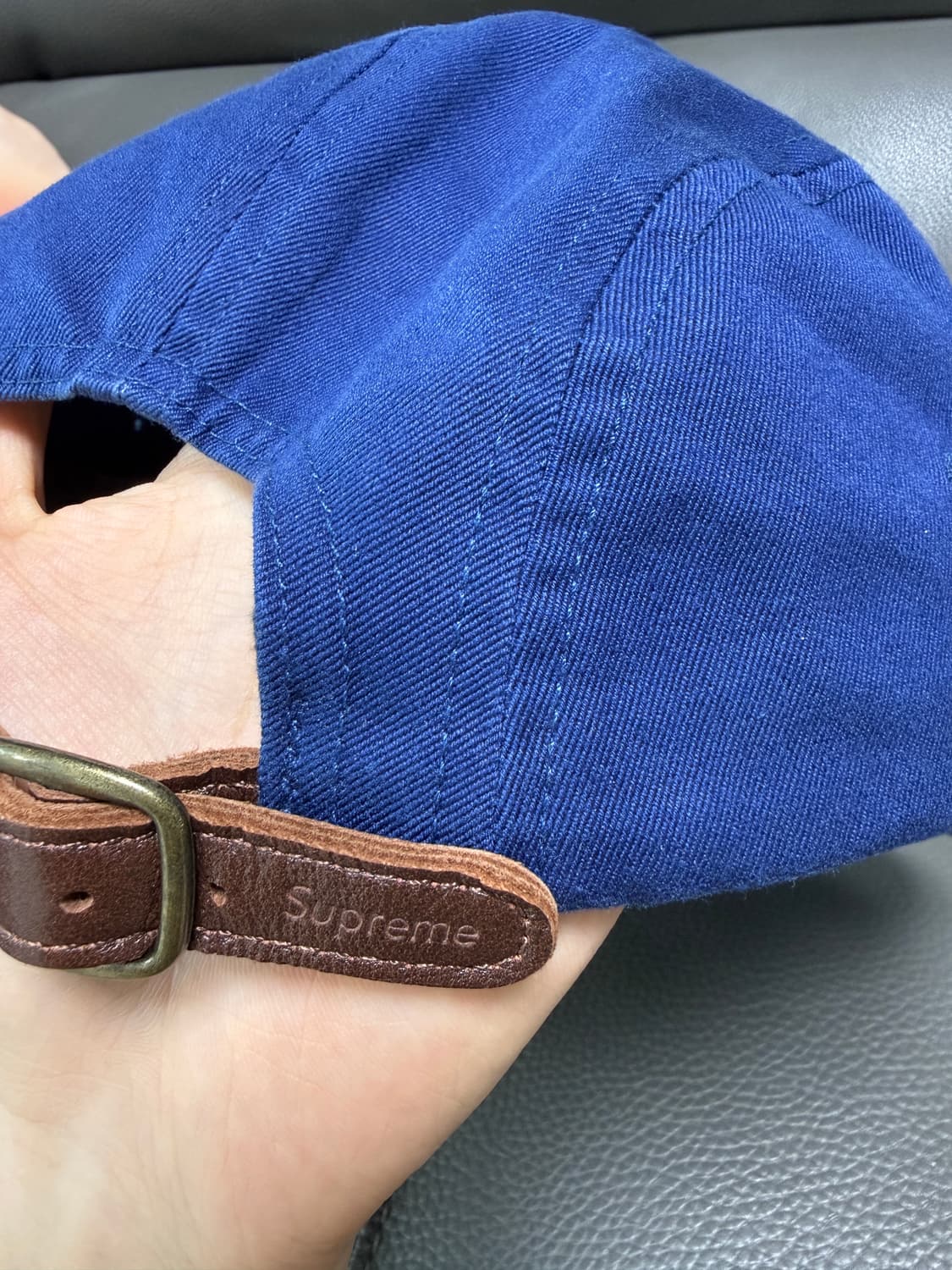 슈프림 24ss 워시드 치노 트윌 캠프캡 네이비 상품이미지2