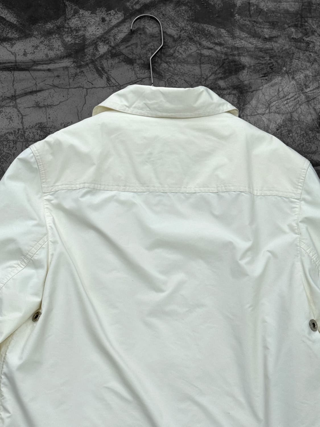 Hermes White Nylon Wool Lined Coat 상품이미지6