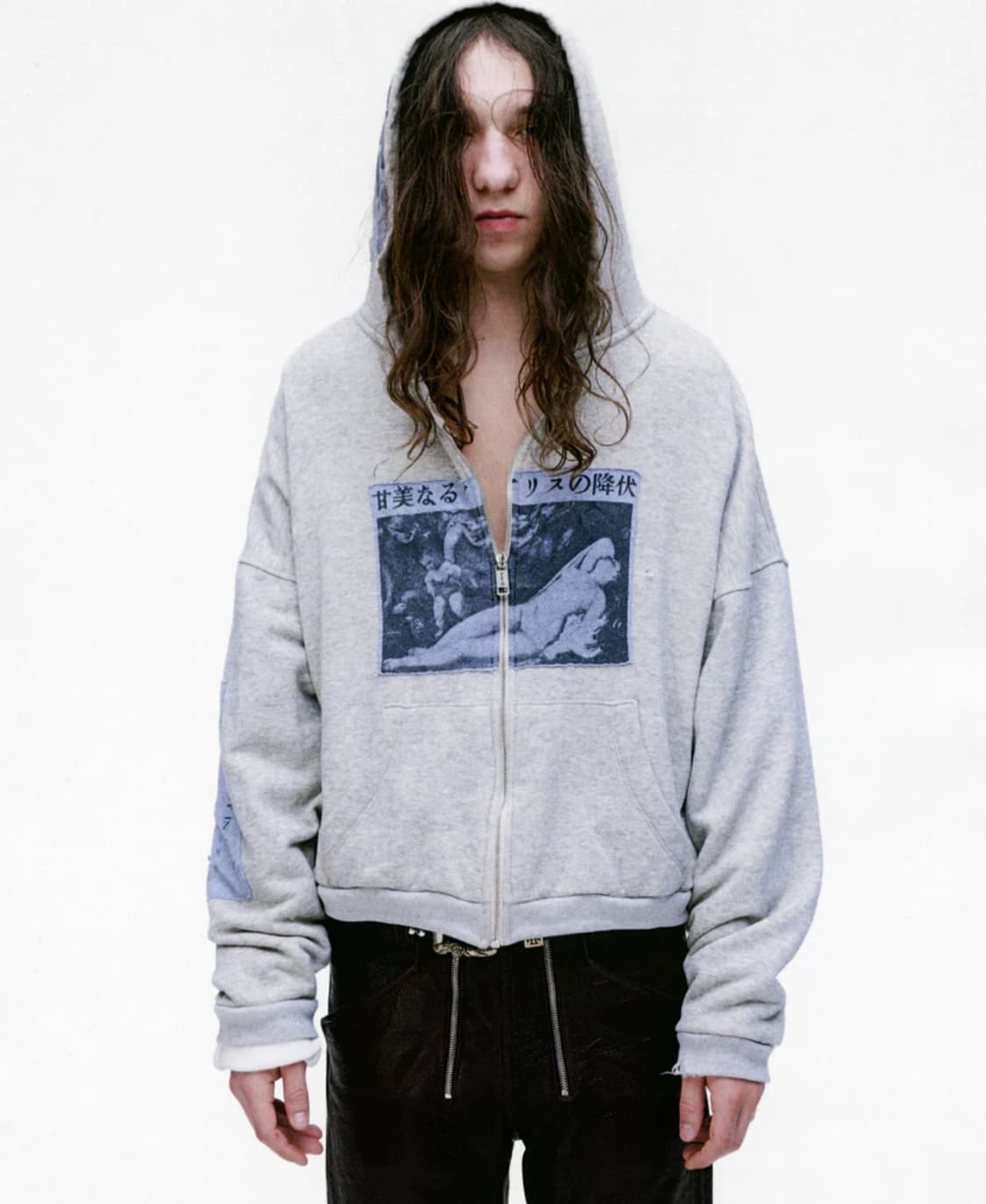 [XL]앙팡리쉬데프리메 앨리스 그레이 후드집업 ERD 상품이미지1