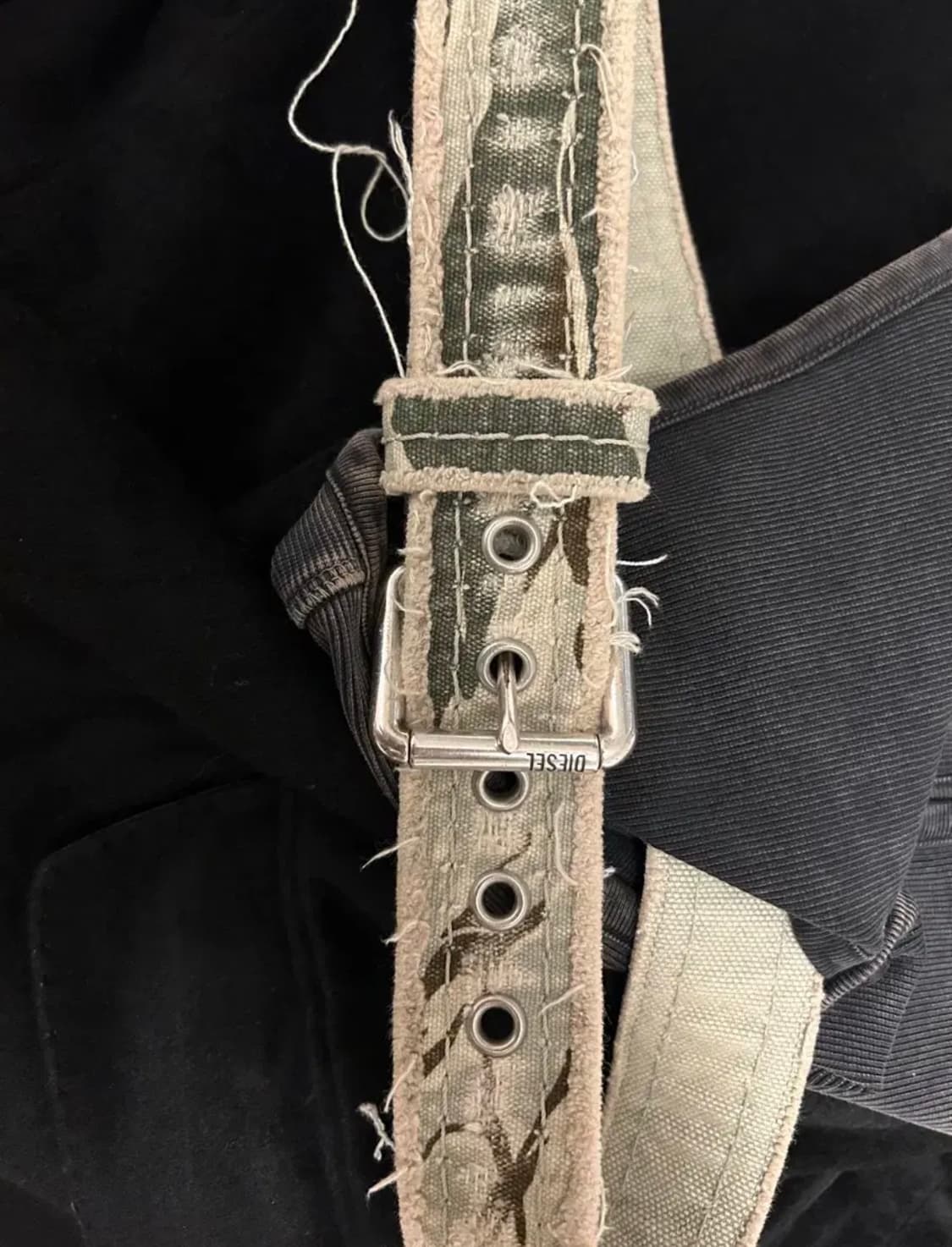 DIESEL 디젤 블랙 워싱 반팔티 + 벨트 상품이미지7