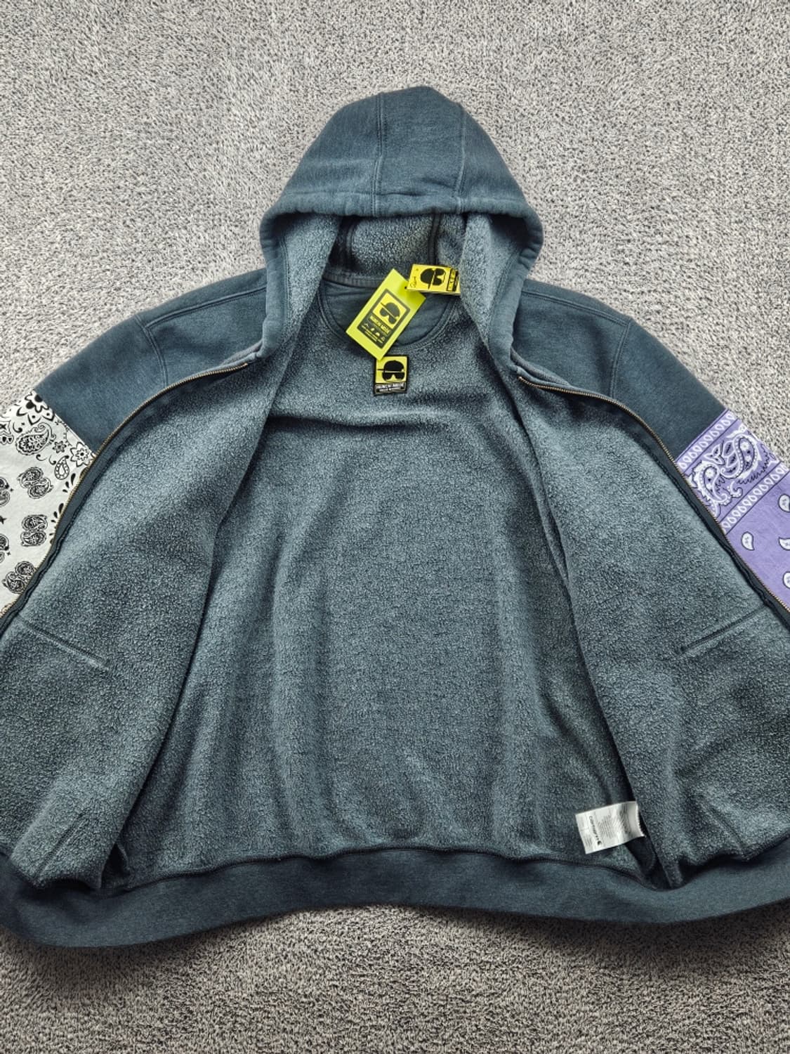 칼하트 페이즐리 반다나 커스텀 스웻 후드 집업 ( XL ) / 11488 상품이미지10