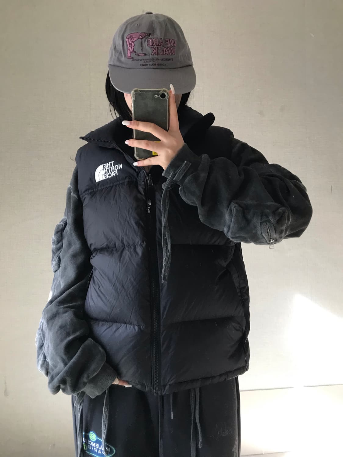 노페 700 눕시 블랙 조끼패딩 상품이미지4