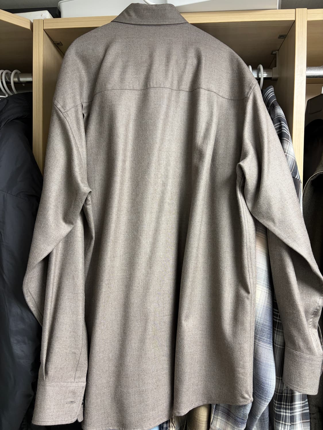 오라리 24fw 슈퍼라이트 울셔츠 5사이즈 상품이미지2