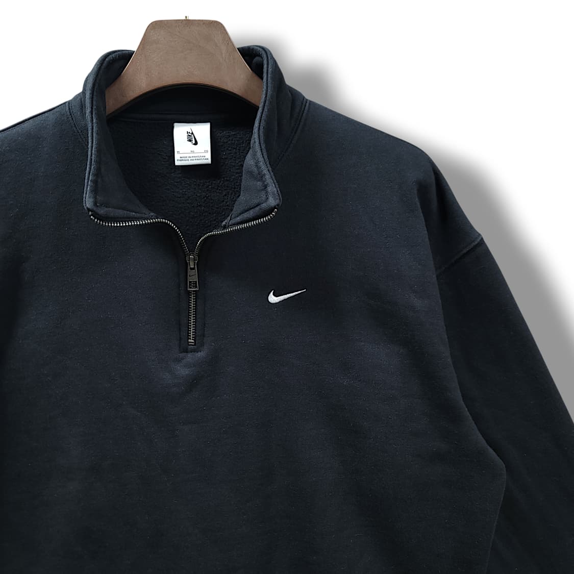 [XL] 나이키 블랙 NRG 솔로 스우시 헤비웨이트 BB 쿼터 반집업 상품이미지4