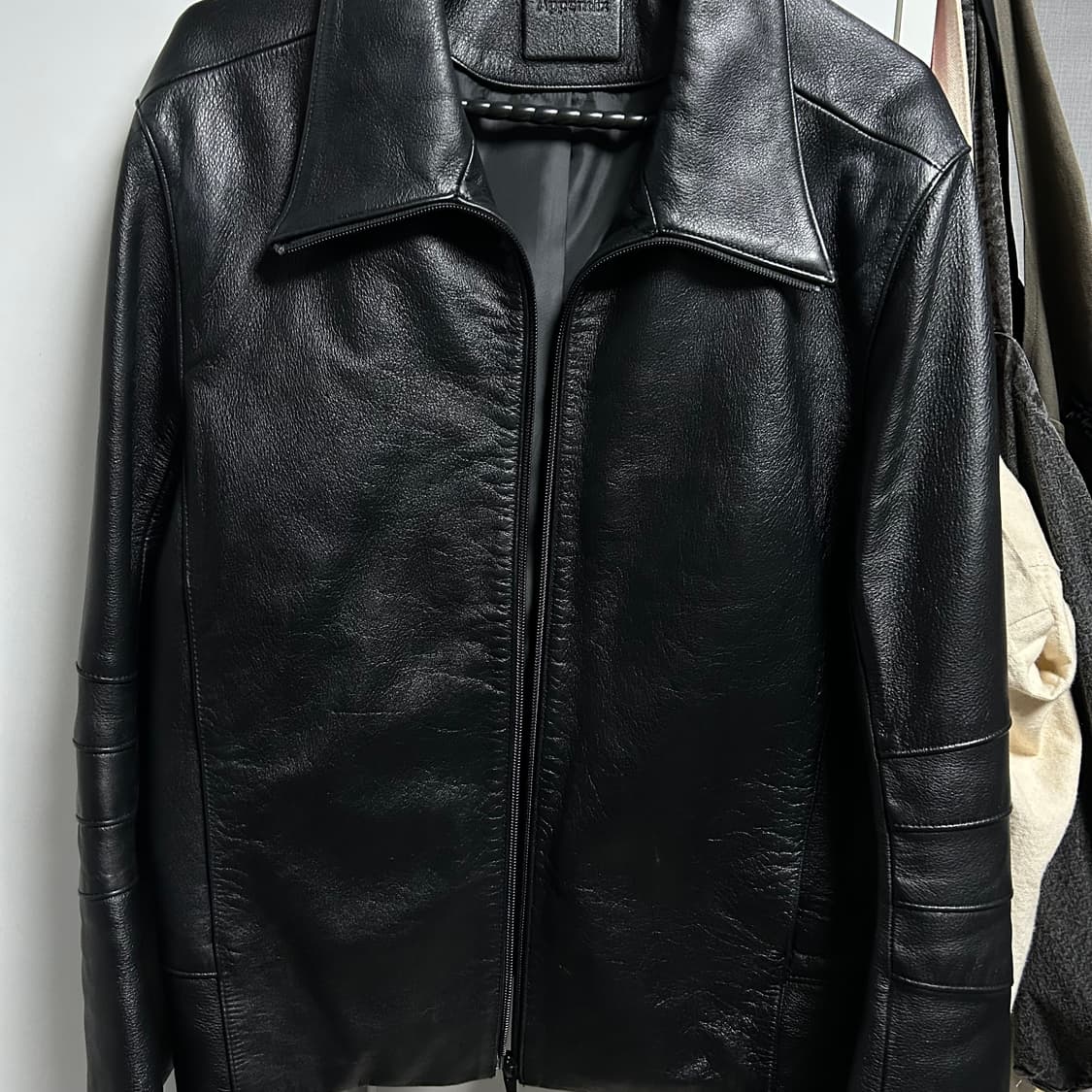 머듈mudule 레더자켓 블랙 1사이즈 상품이미지1