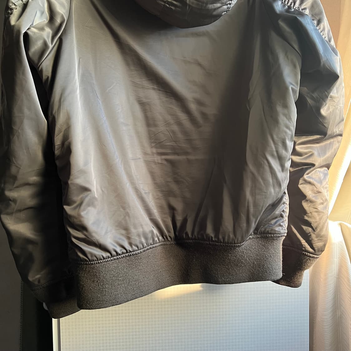 유니클로x키미노리모리시타 셔링 MA-1 카키 상품이미지7