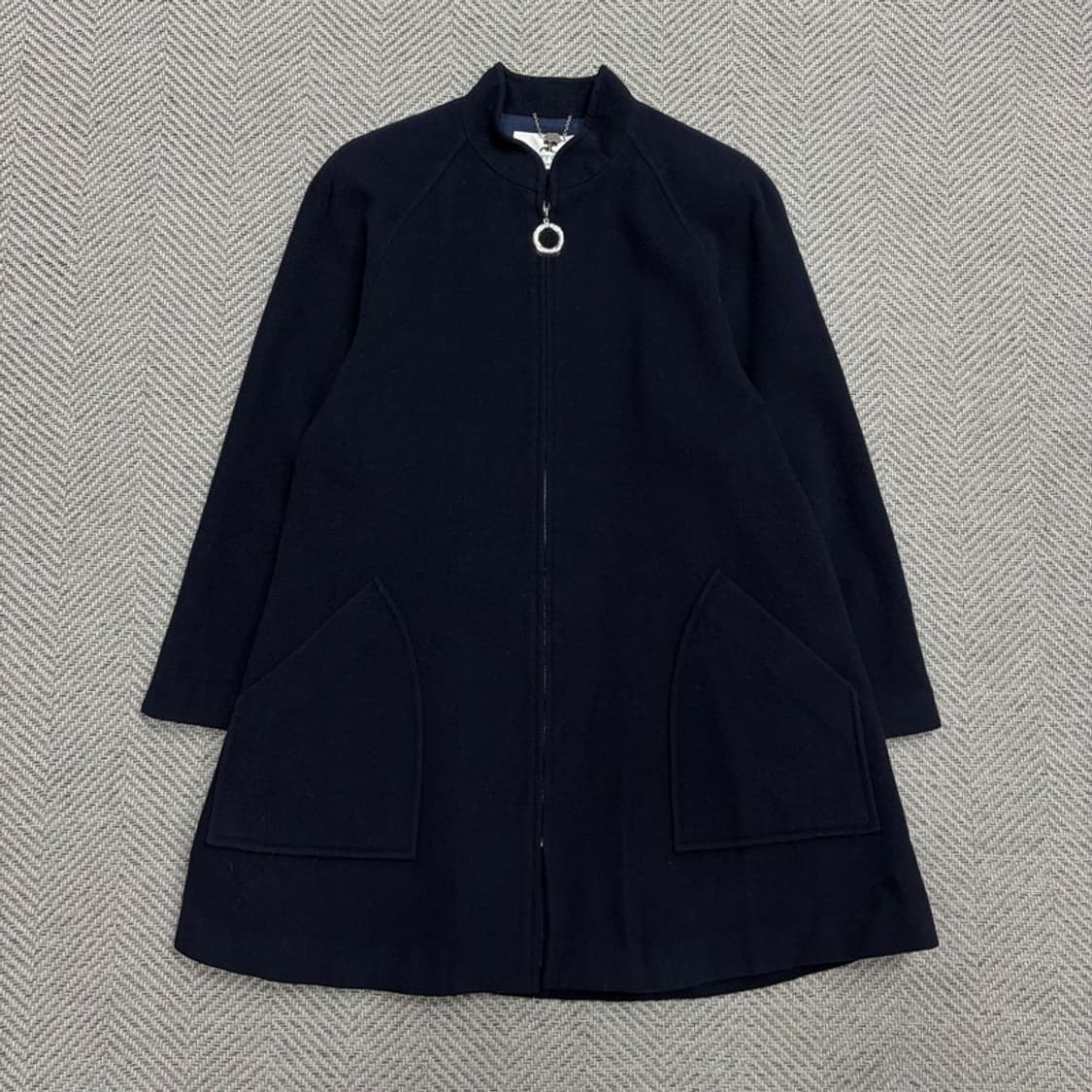 꾸레쥬 레글런 울 집업 코트 v1531 상품이미지1