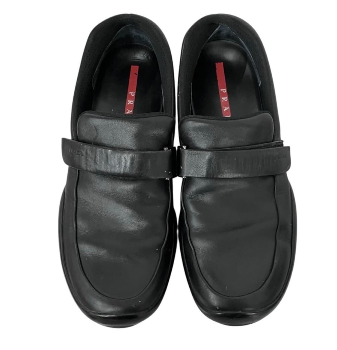 프라다 스포츠 리네아 로사 스트랩 레더 로퍼 상품이미지1