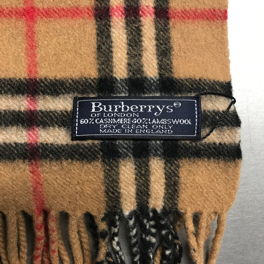 버버리 정품 캐시미어/램스울 머플러 베이지 상품이미지4