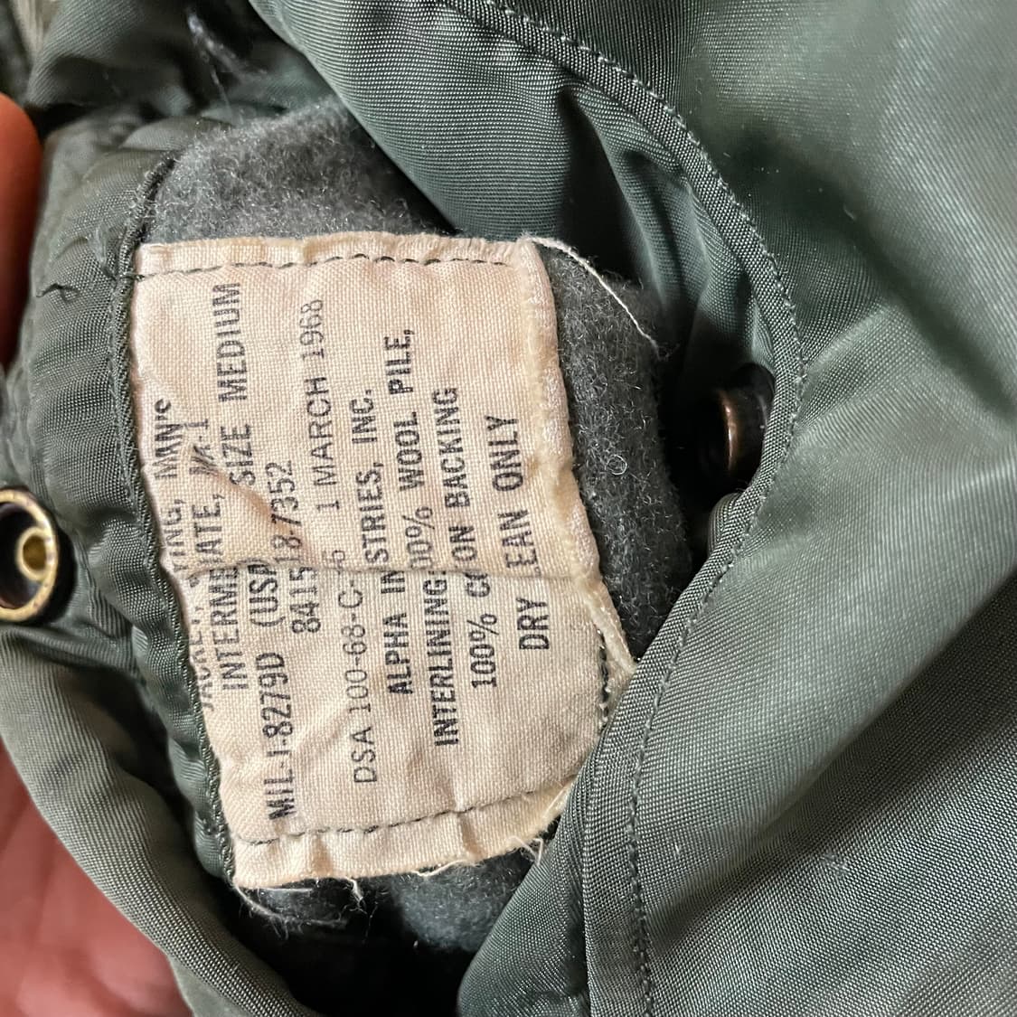 60s 미군 오리지날 ma-1 봄버 M 상품이미지7