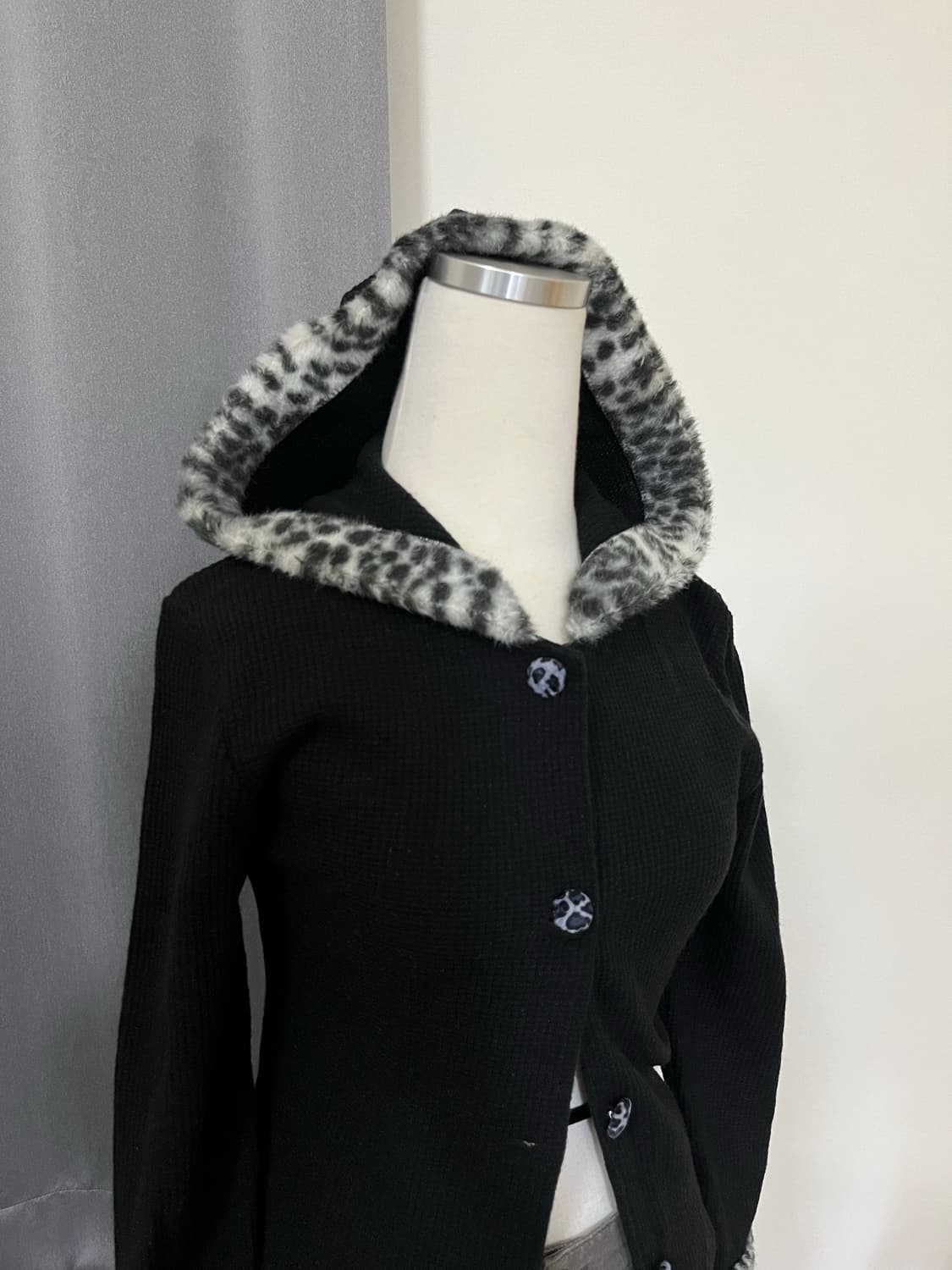 Leopard Long Zip-Up Hoodie 상품이미지1