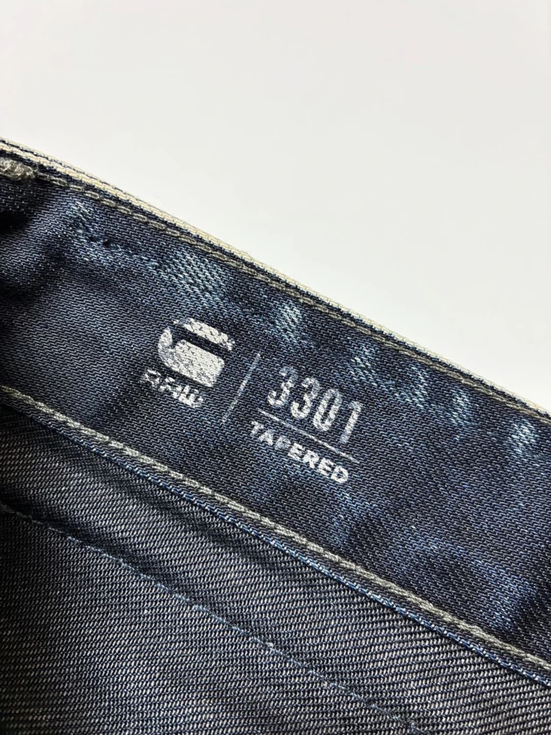 지스타로우 00's 3301 워싱 스트레이트 데님 팬츠 PN8843 상품이미지7
