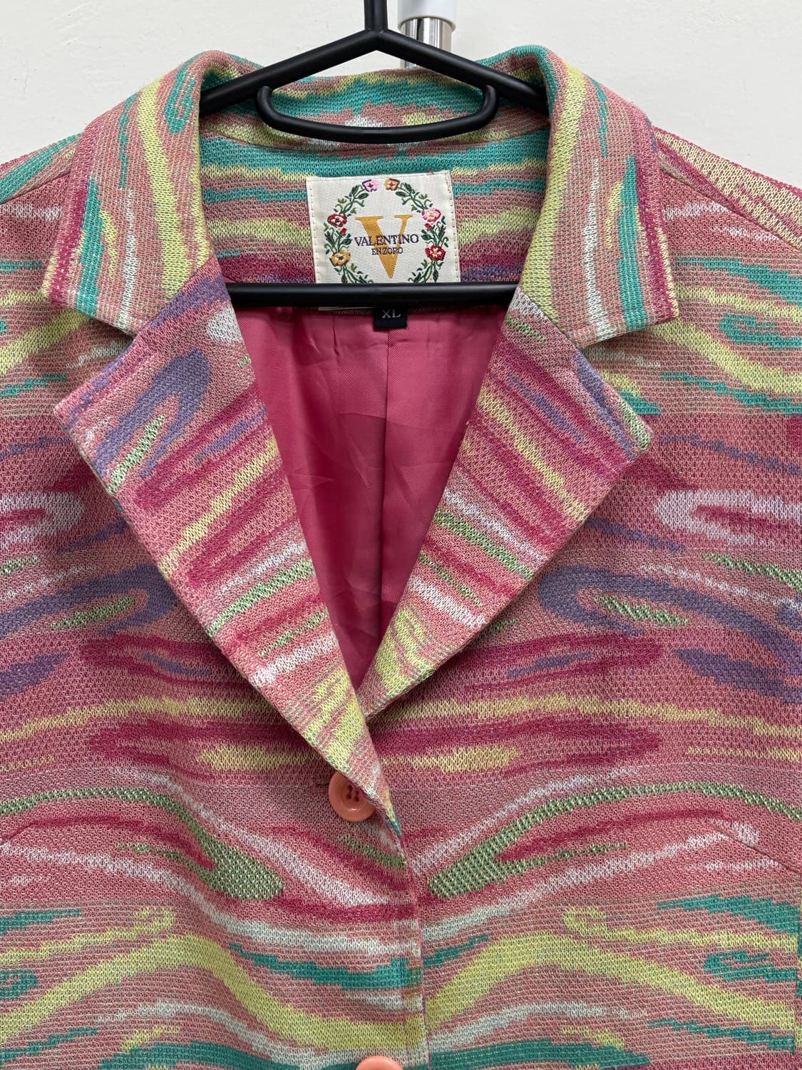 빈티지 핑크 실크 블레이저 자켓 상품이미지8