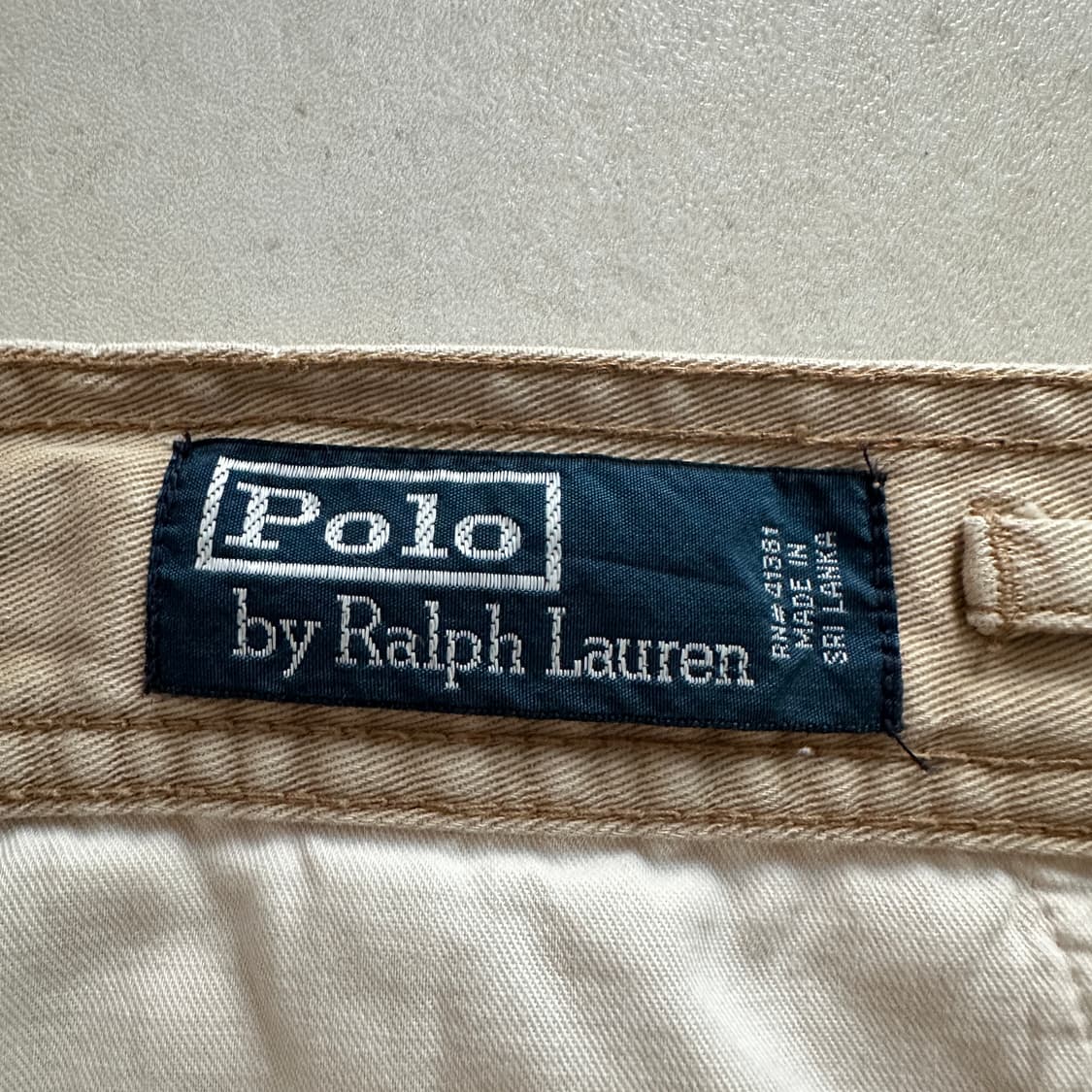 90s 폴로 랄프로렌 67 치노 카고 팬츠 베이지 32  상품이미지5