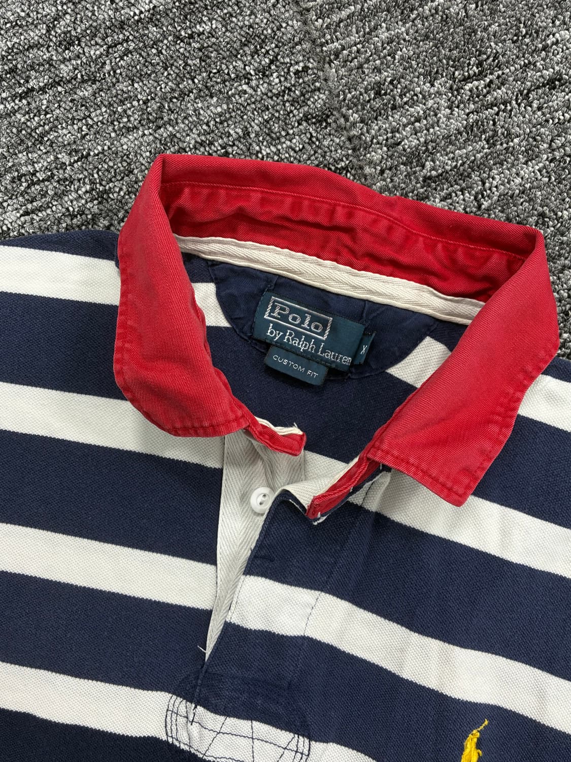 폴로 랄프로렌 화이트 네이비 스트라이프 pk XL 상품이미지5