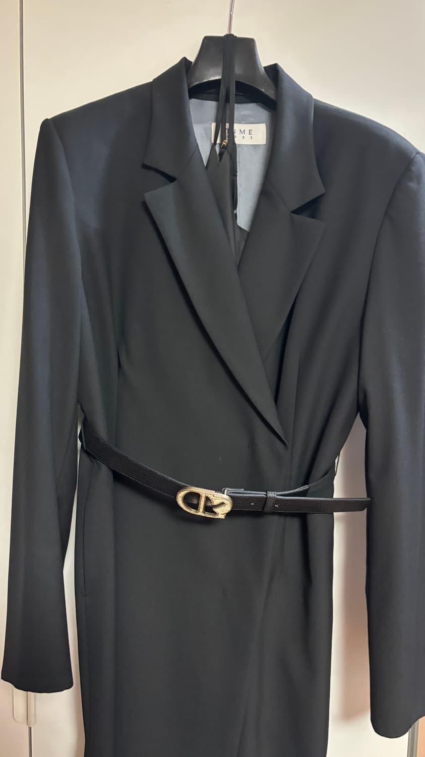 타임 테일러드 칼라 벨티드 드레스 상품이미지5