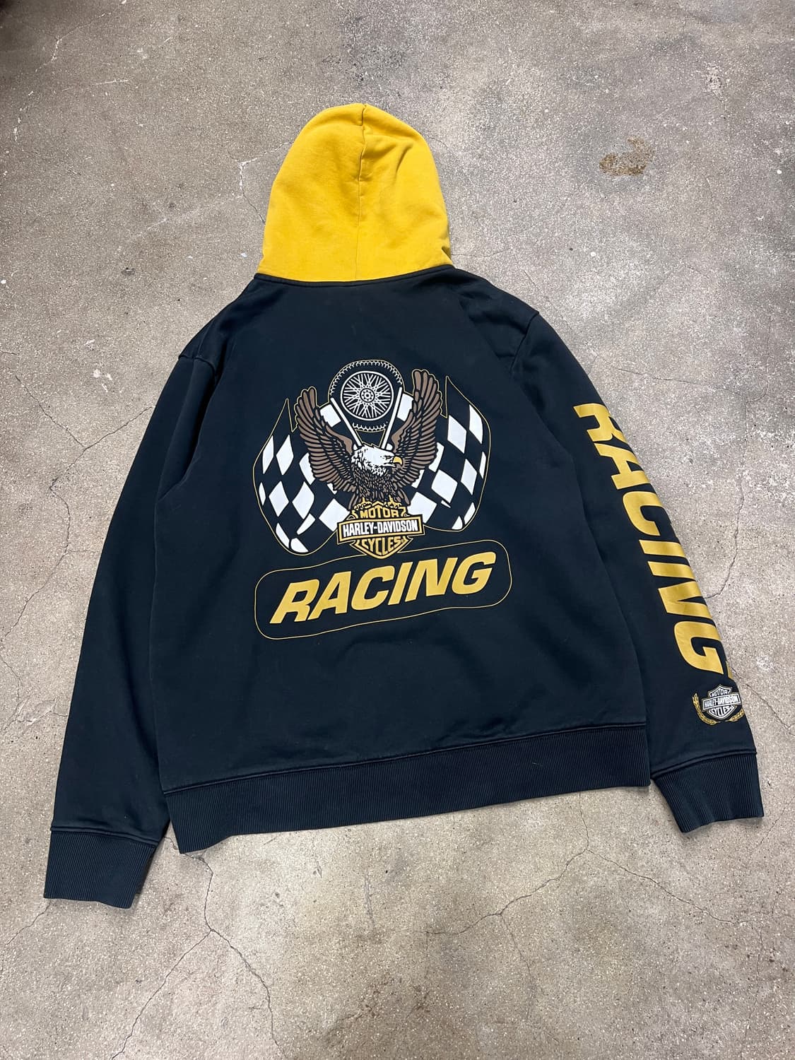 할리데이비슨 LIMITED 트로피 후드집업 BLACK 상품이미지2