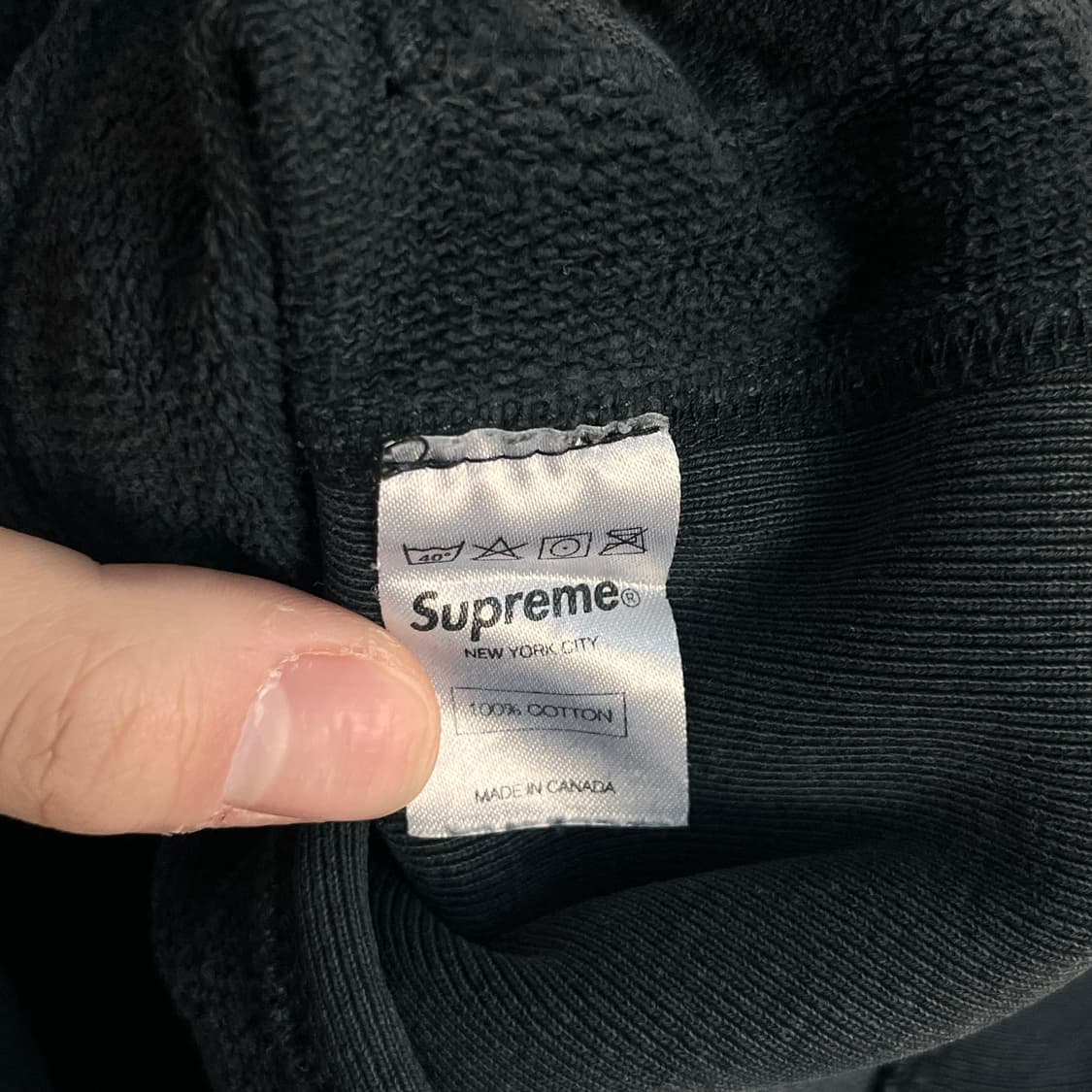 [L] 슈프림 박스로고 후드 블랙 12fw 상품이미지10