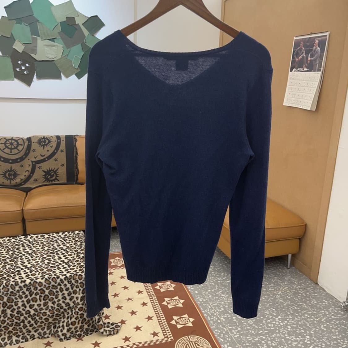 폴로 랄프로렌 캐주얼 여리핏 메리노울 브이넥 니트 L C08883 상품이미지4