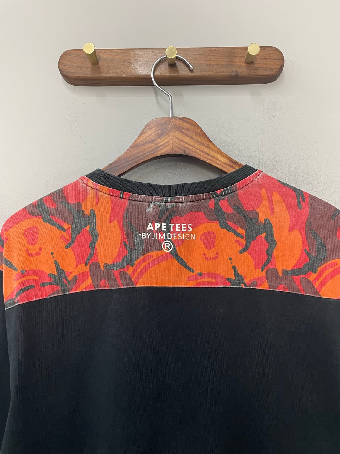 베이프 카모 프린팅 블랙 반팔 H2423 상품이미지9