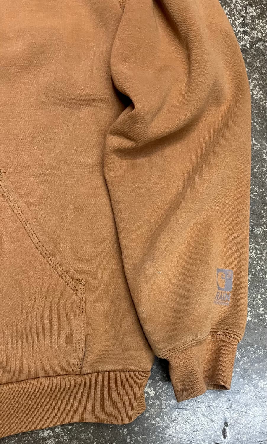 칼하트 브라운 써멀 후드 집업 상품이미지3