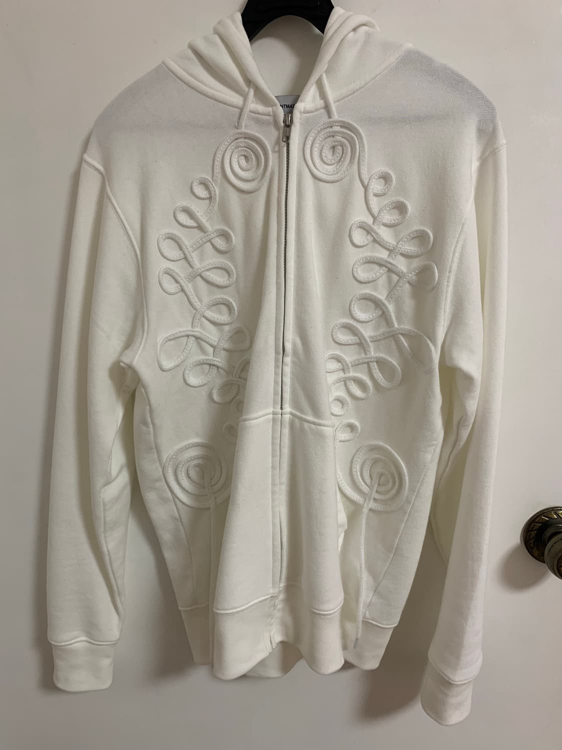 더즌매러 후드집업 화이트 상품이미지5