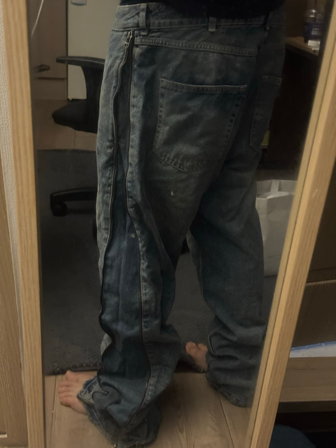 Zara side zipper pants 상품이미지4