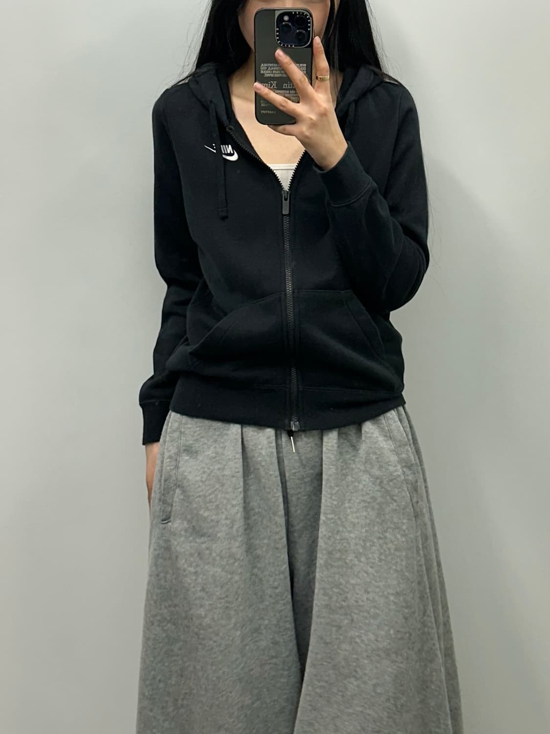 나이키 퓨추라 자수로고 블랙 후드집업 상품이미지1