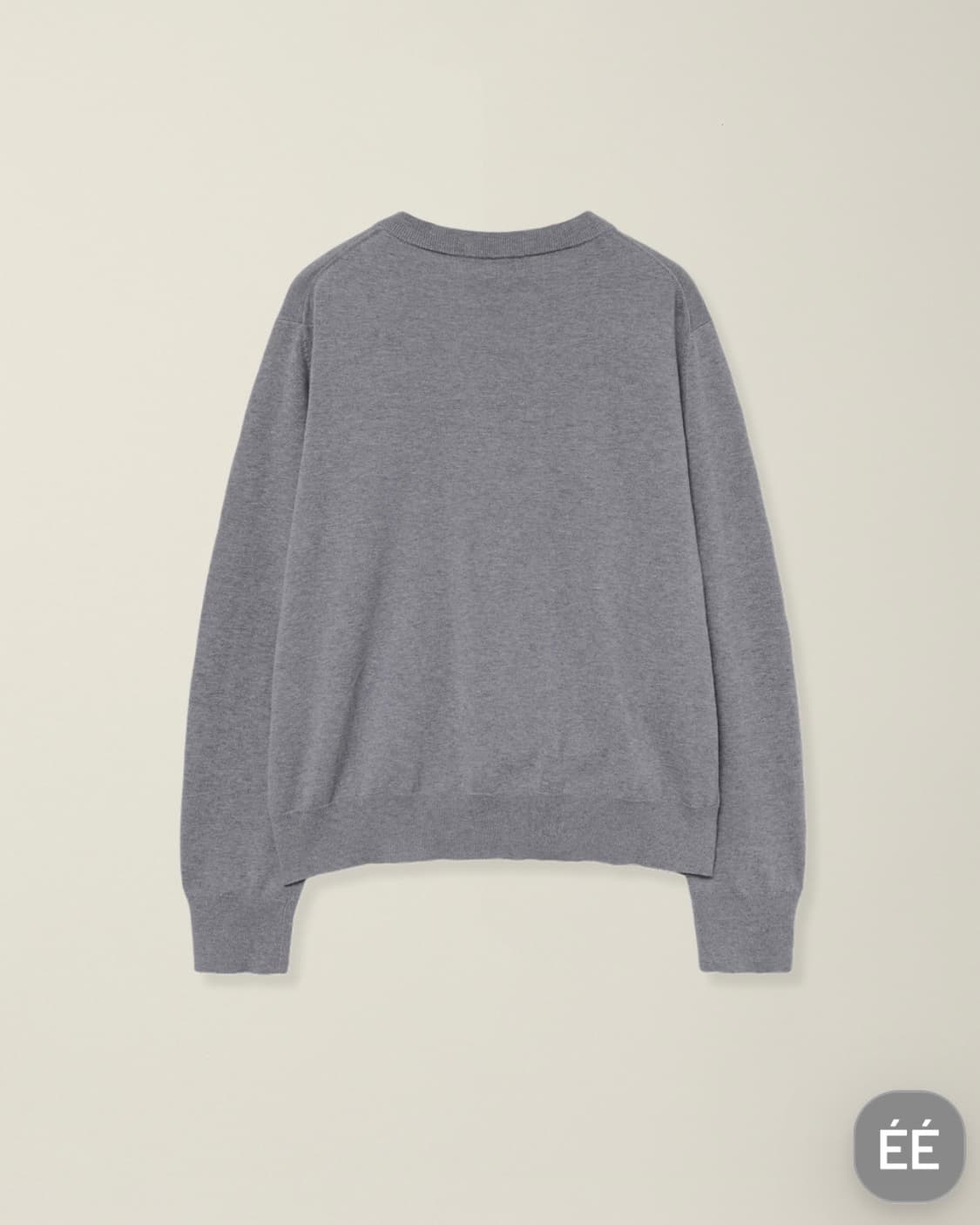 누마레 EE / SIDE CLOSURE V-NECK KNIT GREY 상품이미지4