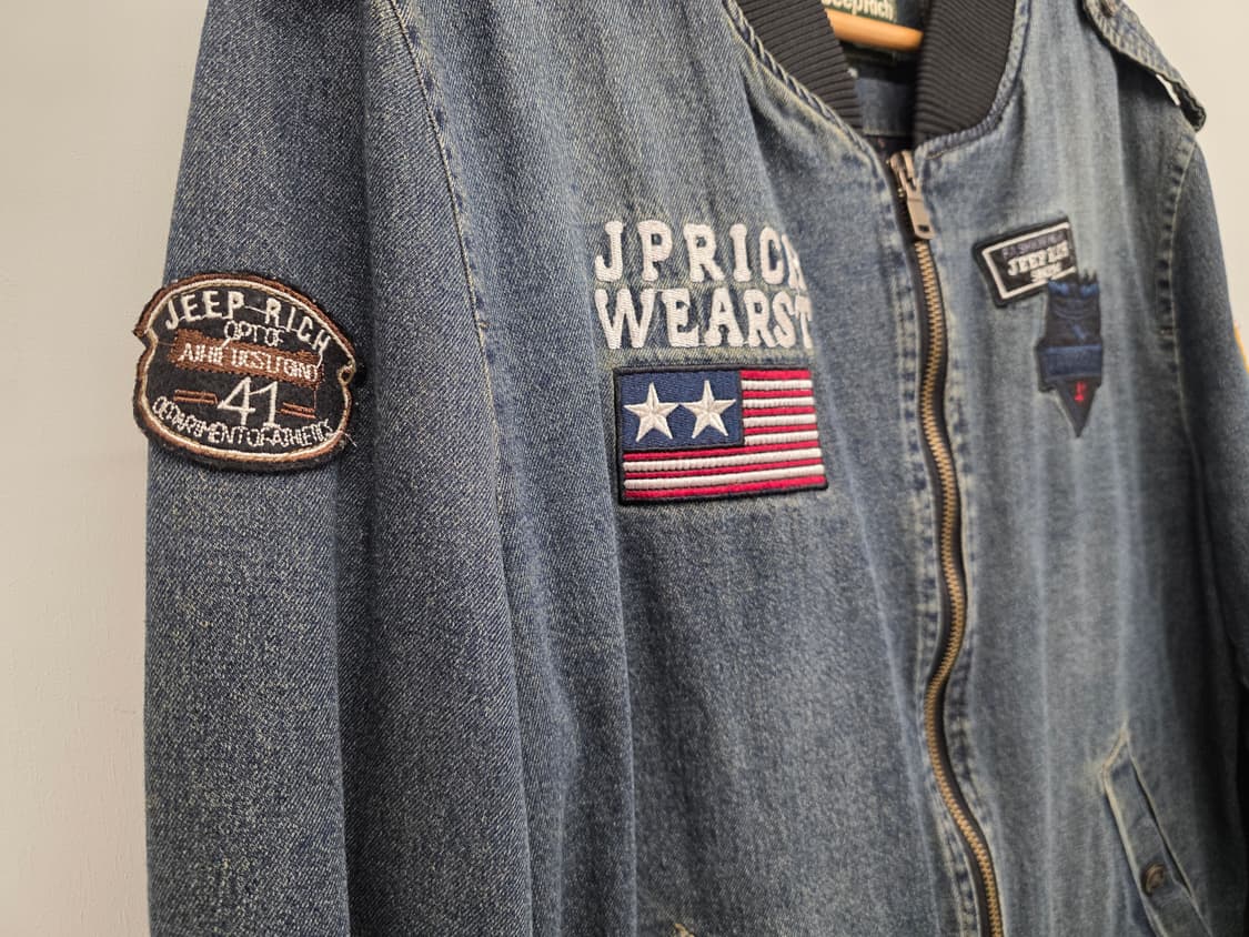 jeep 지프 남자 청 항공자켓.
싸이즈 105 상품이미지3