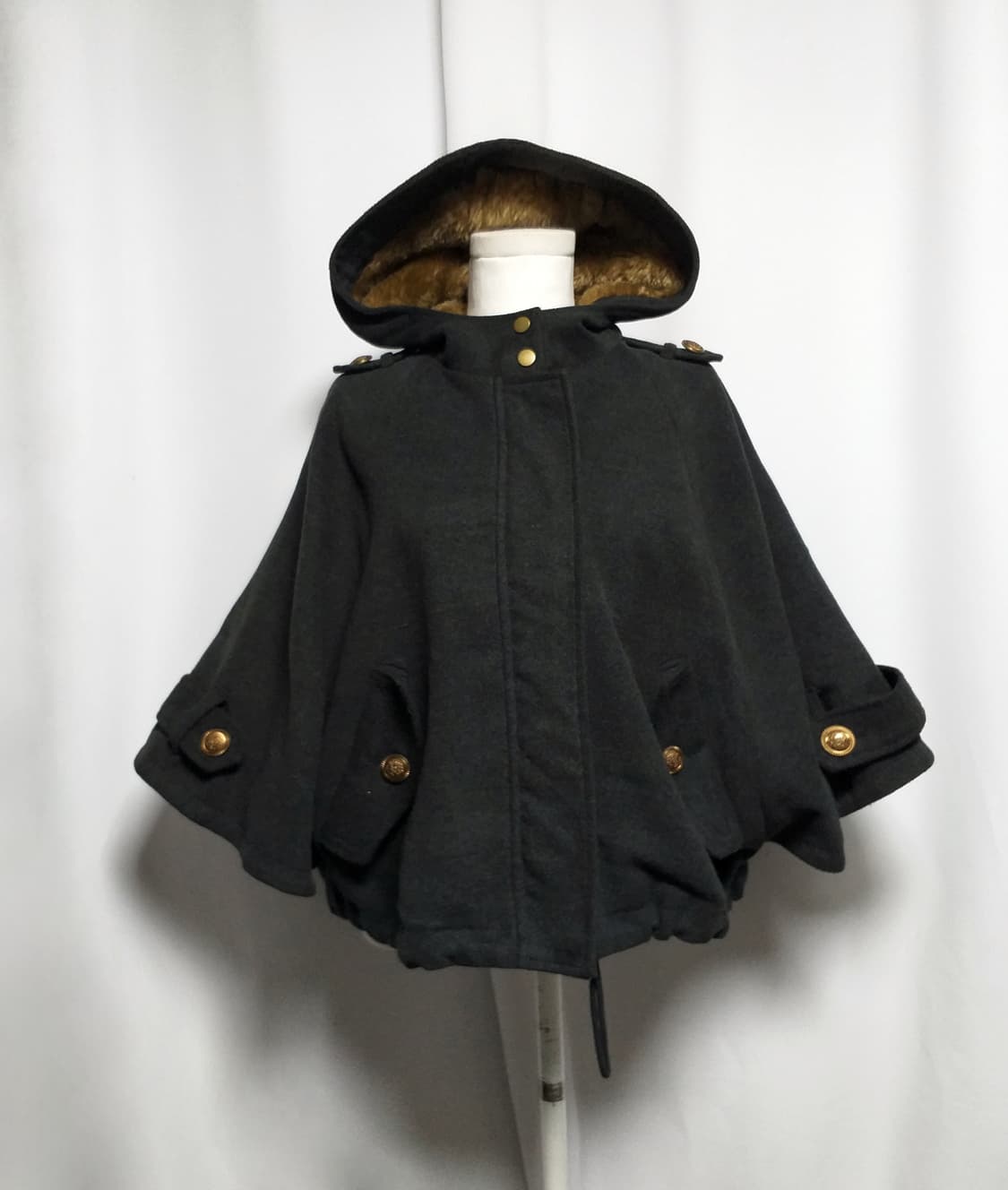 빈티지 망토 판쵸케이프코트 달천 그런지페어리 긱시크 히메로맨틱갸루 핀터깔 상품이미지1