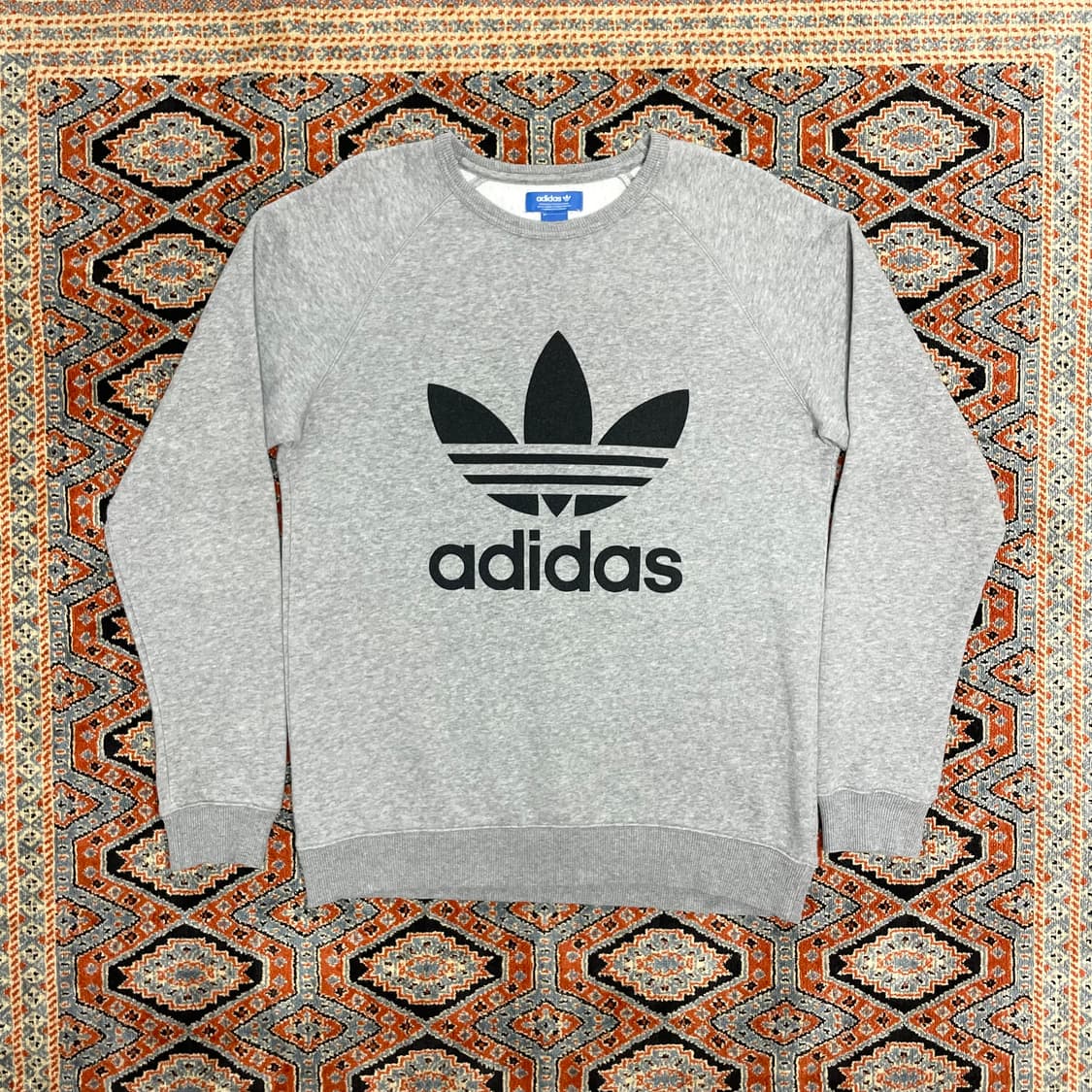 아디다스 오리지널 파이어버드로고 그레이 기모 맨투맨 남성100 상품이미지1