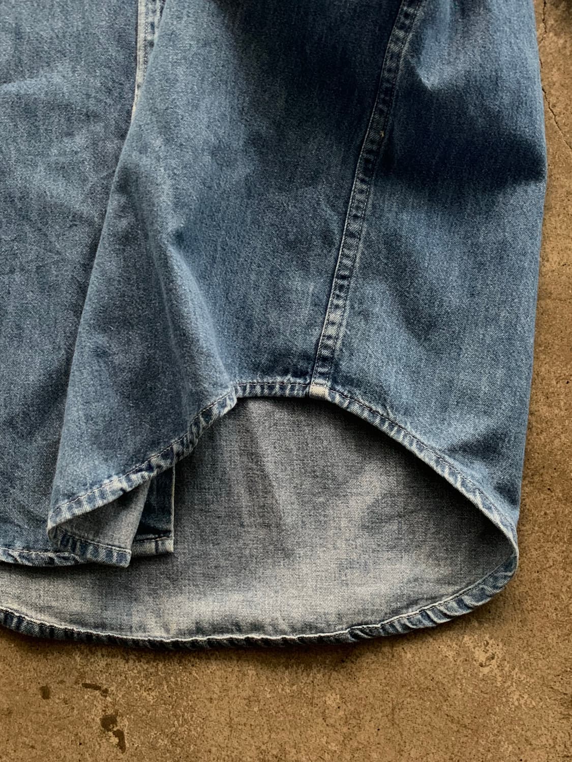 90s 제이크루 데님 버튼다운 셔츠 Made in Canada 상품이미지5